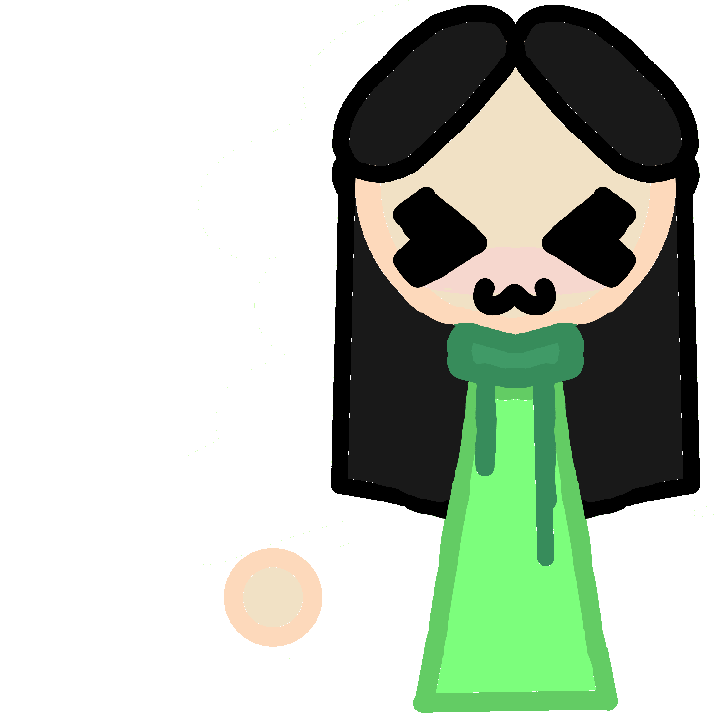 Claire's animated original character waving